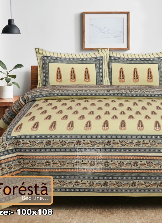 Foresta Double Bed Bedsheet-12